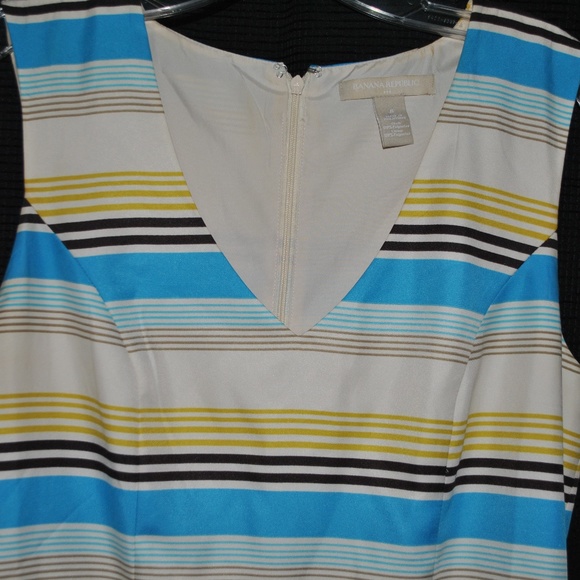 Banana Republic Striped Formal Dress - Picture 2 of 3